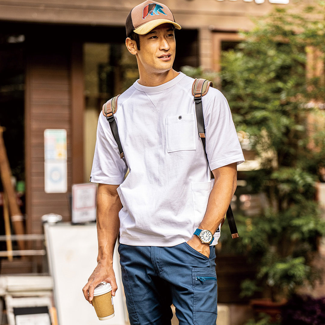ホワイト 作業着 仕事服 オシャレ コーディネート